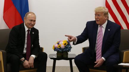 El expresidente estadounidense Donald Trump, en una imagen de archivo junto al mandatario ruso, Vladímir Putin.