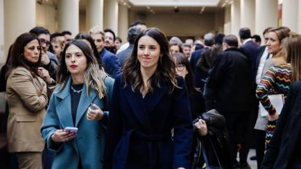 La ministra de Igualdad, Irene Montero, en el Senado.