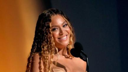Beyoncé en la gala de Los Grammys