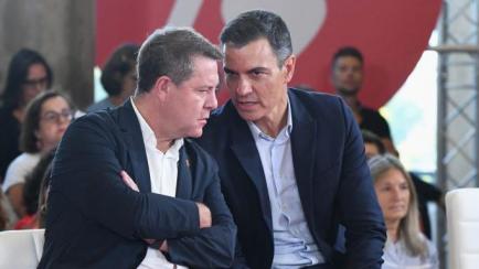García-Page y Sánchez, en un acto del PSOE.