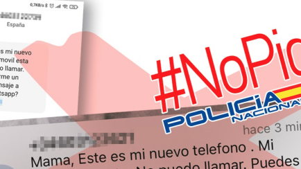 El aviso de la Policía Nacional acerca de la última estafa por SMS.