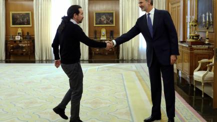 Felipe VI y Pablo Iglesias