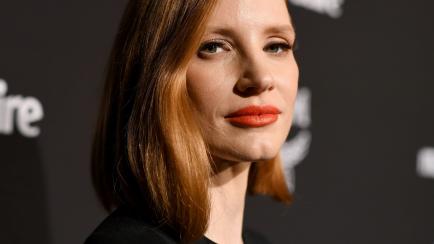 LOS ANGELES, CA. Jessica Chastain en un acto. (Emma McIntyre/Getty Images for Marie Claire)
