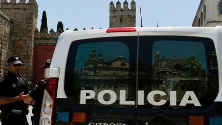 Police in Seville.