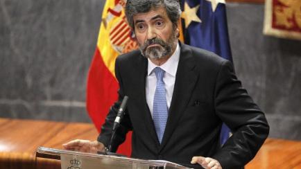 El presidente del Consejo General del Poder Judicial y del Tribunal Supremo, Carlos Lesmes. 