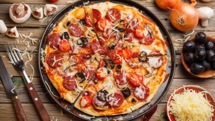 Una pizza normal y corriente.