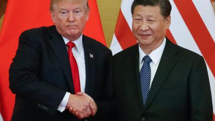 El presidente de Estados Unidos, Donald Trump, y el presidente de China, Xi Jinping.