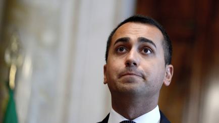 ROME, ITALY - AUGUST 30: Luigi Di Maio, leader of Five Star Movement, speaks to the press at the end of the interview with Giuseppe Conte in charge of forming the new government,on August 30, 2019 in Rome, Italy. (Photo by Simona Granati - Corbi...