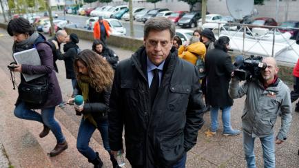 SANTIAGO DE COMPOSTELA, SPAIN - NOVEMBER 12: Diana Quer´s father, Juan Carlos Quer, is seen arriving to the first day of the trial against the confessed murderer of Diana Quer, Jose Enrique Abuin, so called ‘el Chicle’, at the Provincial Co...