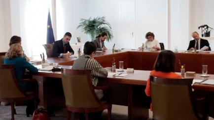 Reunión del Consejo de Ministros en el que se declaró el estado de alarma el 14 de marzo