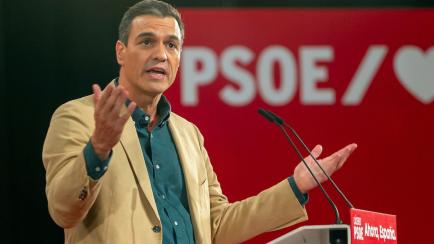 El presidente del Gobierno en funciones y secretario general del PSOE, Pedro Sánchez,