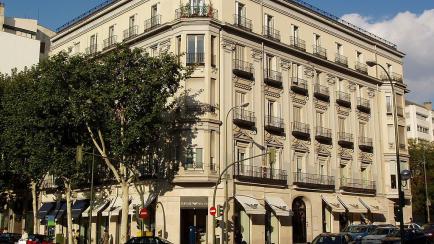 Pisos y tiendas de lujo en el barrio de Salamanca de Madrid.