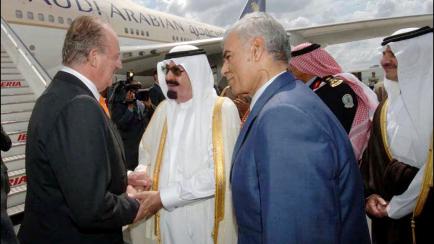 Juan Carlos I y el rey Abdalá de Arabia