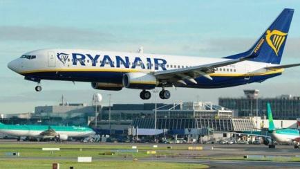 Un avión de Ryanair, en una imagen de archivo.