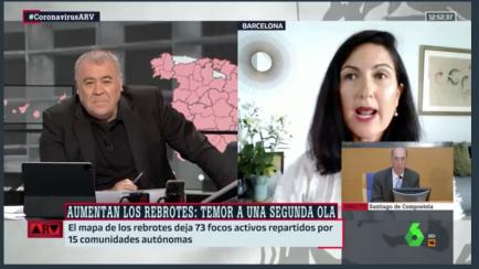 La doctora Legido-Quigley en 'Al Rojo Vivo'.