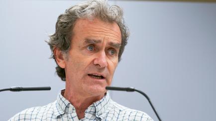 The director of the Coordination Centre for Health Alerts and Emergencies (CCAES), Fernando Simon, holds the second press conference at the Ministry of Health since the end of the state of alert to report on the evolution of COVID-19 on June 25,...