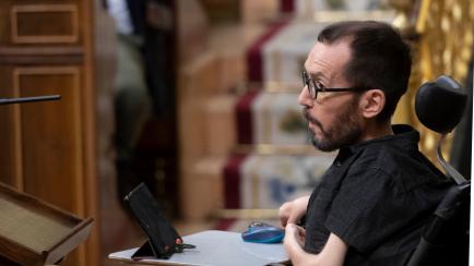 Pablo Echenique en el Congreso de los Diputados
