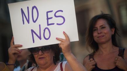Manifestación contra La Manada en Málaga, en junio de 2021. 