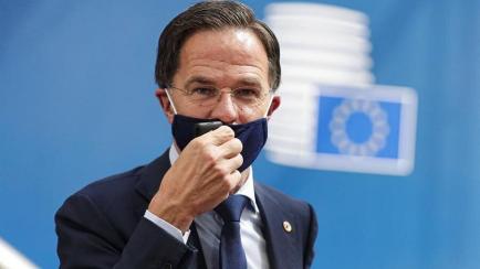 El primer ministro holandés, Mark Rutte, durante la cumbre europea.