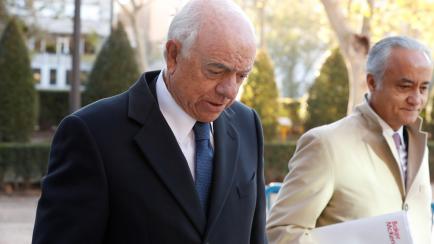  El ex presidente del BBVA, Francisco González a su llegada a la Audiencia Nacional en Madrid este lunes. 