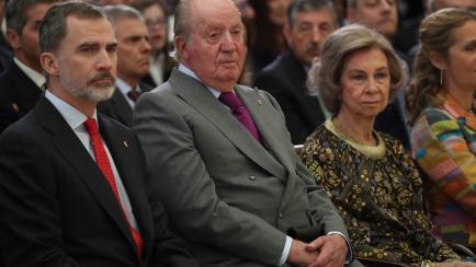 Felipe VI, Juan Carlos I y la reina Sofía