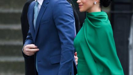 Meghan Markle y el príncipe Harry en Reino Unido.