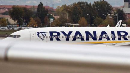Uno de los aviones de la aerolínea Ryanair en una imagen de archivo