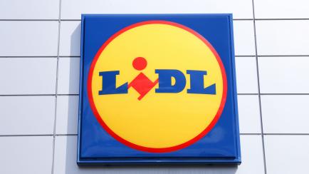 El logotipo de un supermercado de Lidl.