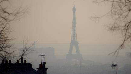 Imagen de la contaminación en París.