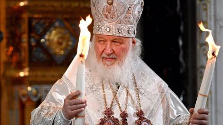 El patriarca Kirill, líder de la Iglesia Ortodoxa de Rusia, en Moscú.