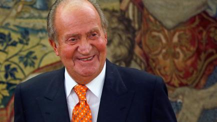 Spain's King Juan Carlos smiles in one of his latest audiences at the Zarzuela Palace outside Madrid, May 27, 2014. Spain's Prime Minister Mariano Rajoy said on June 2, 2014 that King Juan Carlos will abdicate and Prince Felipe will take over th...