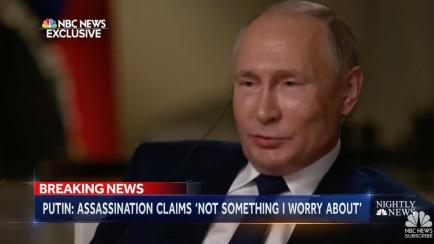El presidente ruso, Vladimir Putin, durante una entrevista con la NBC.