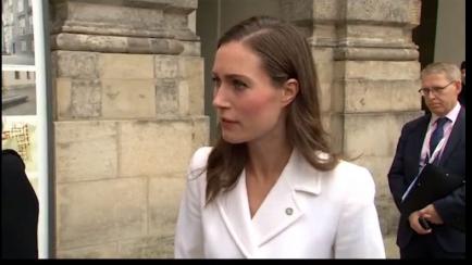 La primera ministra finlandesa, respondiendo a la pregunta.