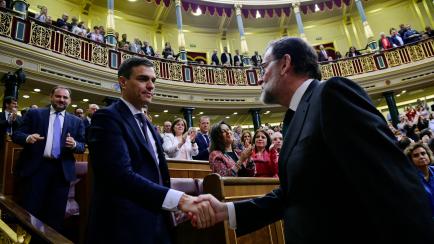 Foto de archivo de Pedro Sánchez y Mariano Rajoy.