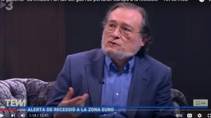 Santiago Niño-Becerra, en una intervención en TV3.