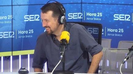 Pablo Iglesias en Hora 25 de la Cadena SER