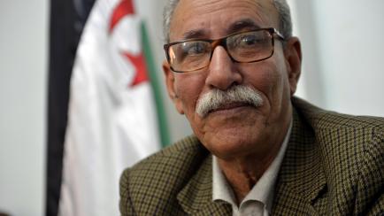 Brahim Ghali, entrevistado en el campo de refugiados de Sahrawi en 2017. 