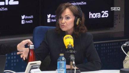 Carmen Calvo en una de sus intervenciones en Hora 25