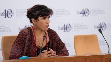 La portavoz del Grupo Mixto-Adelante Andalucía, Teresa Rodríguez.