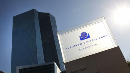 Vista de la sede del BCE.