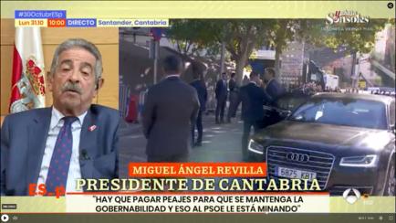 El presidente de Cantabria, Miguel Ángel Revilla, en 'Espejo Público'