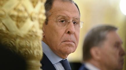 Serguéi Lavrov, ministro de Exteriores ruso, en un acto