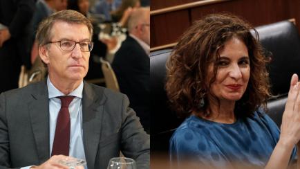 Alberto Núñez Feijóo (PP) y María Jesús Montero (PSOE)