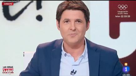 Cintora en su último programa en TVE.
