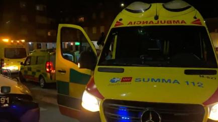 Ambulancia en el lugar del suceso