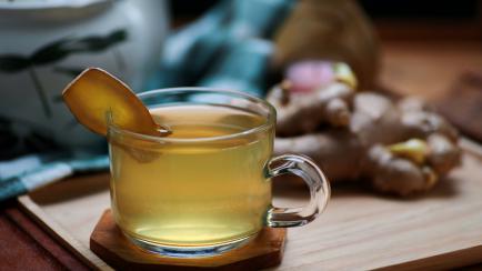 Healthy Herbal Ginger Tea.