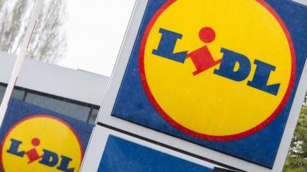 El logotipo de Lidl, en uno de sus supermercados.