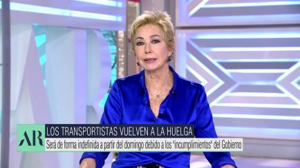 La periodista Ana Rosa Quintana, en su programa de Telecinco.