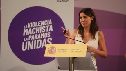 Irene Montero presenta el proyecto. 