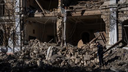 Daños en un edificio tras la explosión de un misil ruso en una imagen de archivo